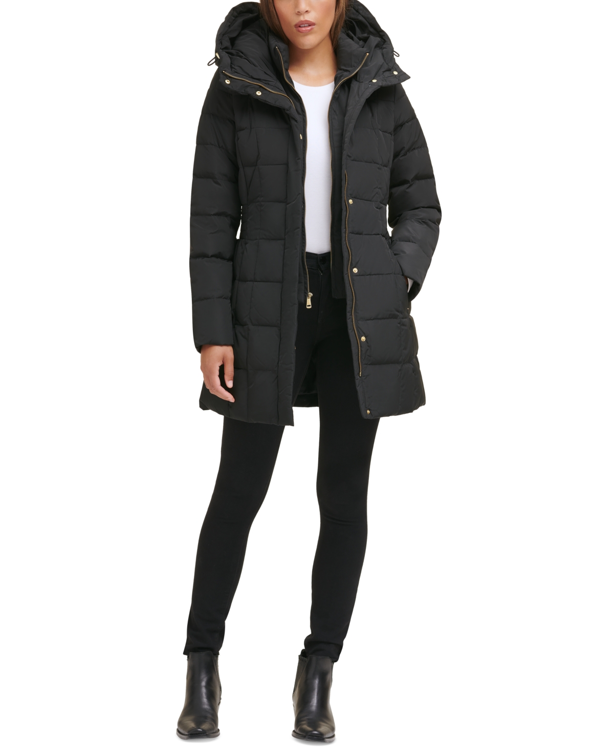 Cole Haan Women's Hooded Down Puffer Coat