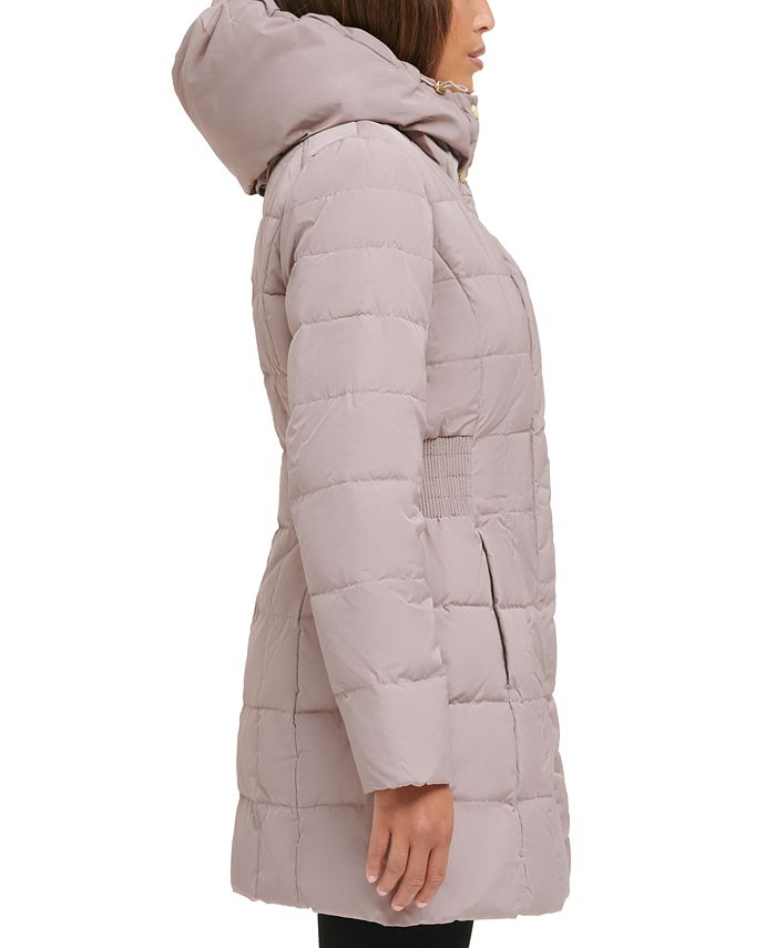 Cole Haan Women's Belted Pillow-Collar Puffer Coat - Macy's