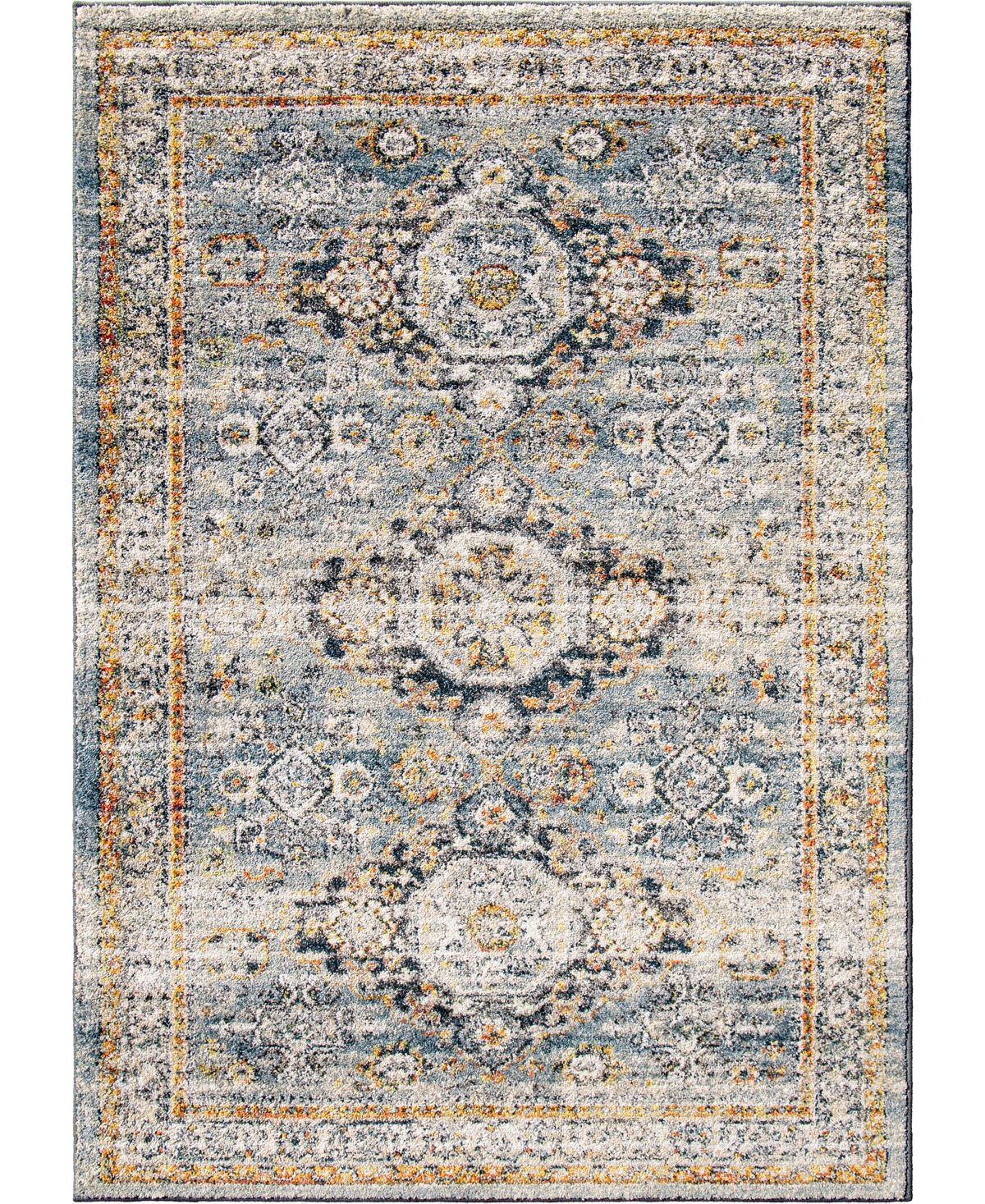 Edgewater Living Bijou Eastern Treasure 7'10in x 10'10in Area Rug - Multi, Blue