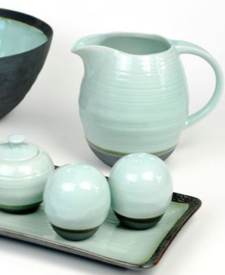 Euro Ceramica Diana Dinnerware Collection In Green