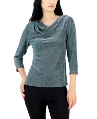 Macy's cowl neck tops on sale