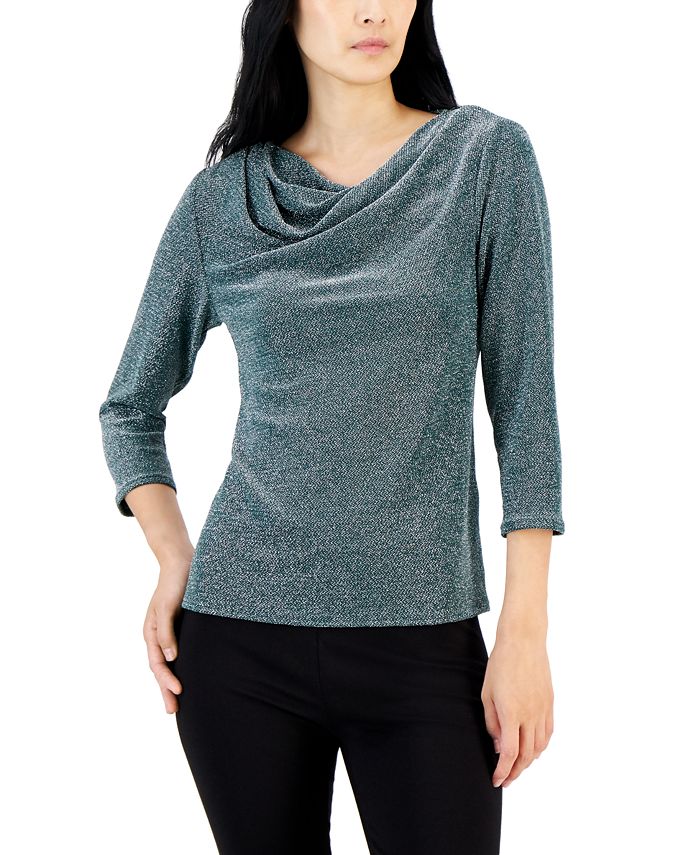 Macy's cowl discount neck tops