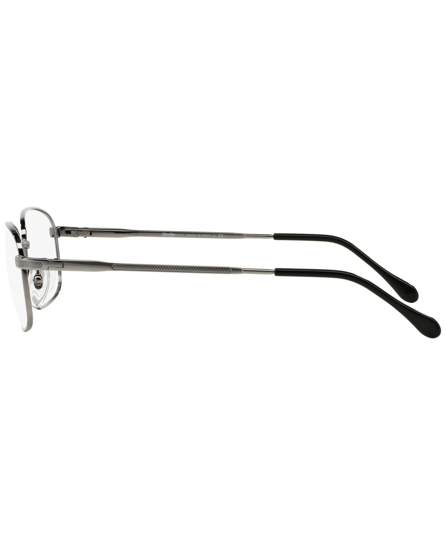 Мужские очки Sferoflex Man Square Metal SF2086 Eyeglasses, цвет: Графитовый металлик — фото 3