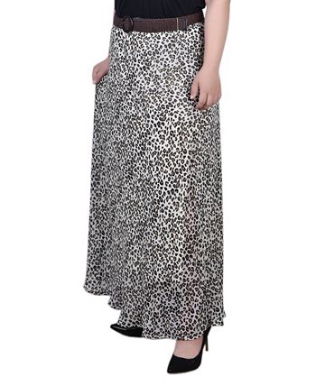 NY Collection Plus Size Chiffon Maxi Skirt - Macy's
