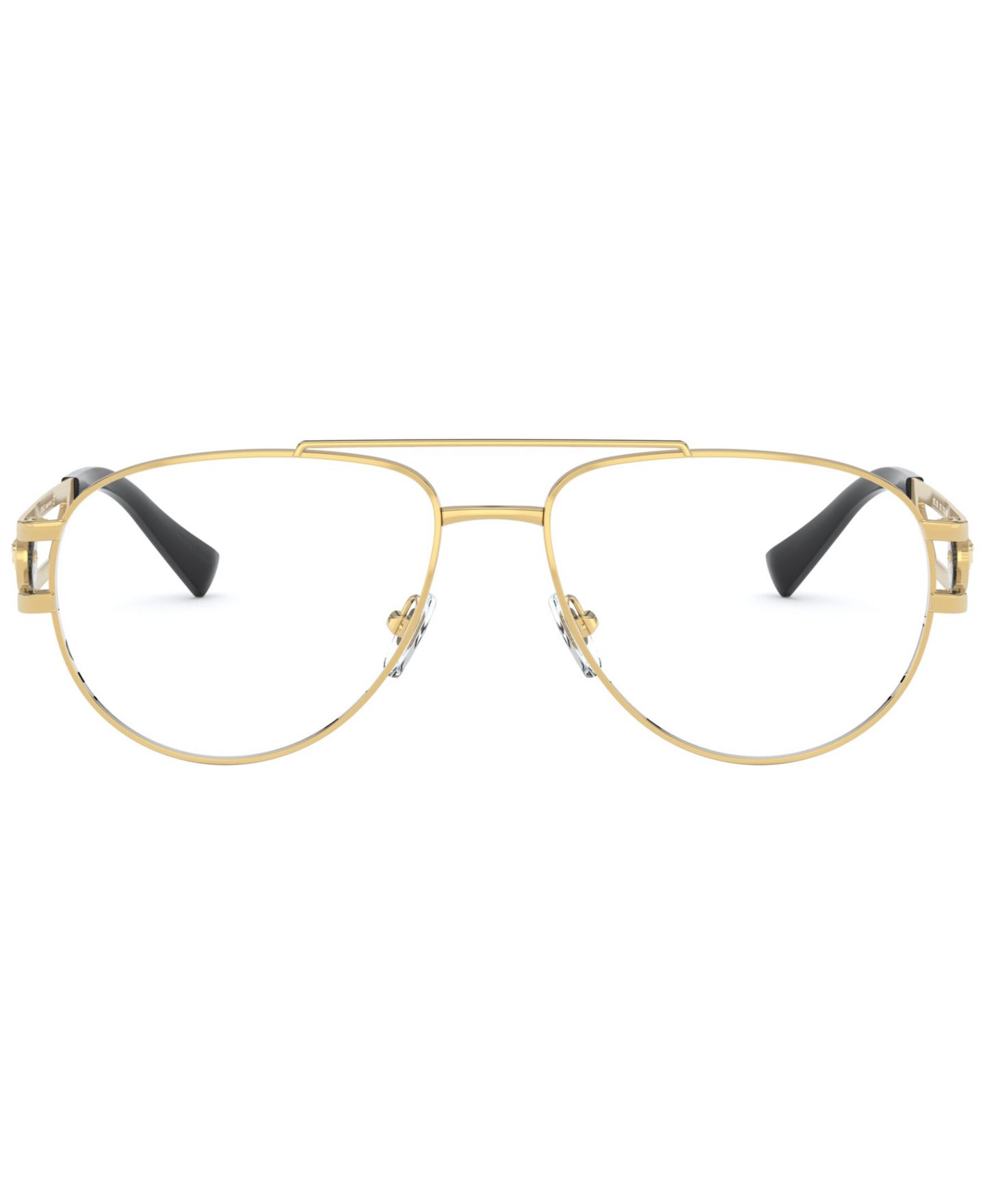 Мужские очки Versace Man Pilot/Aviator Metal VE1269 Eyeglasses, цвет: Золотой — фото 2