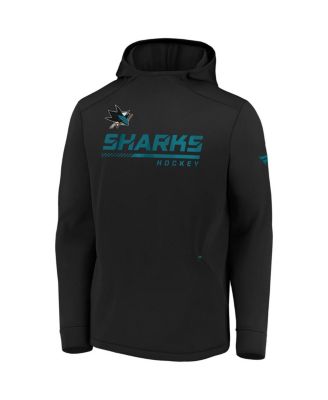 Men's Black San Jose Sharks Authentic Pro Locker Room Pullover Hoodie