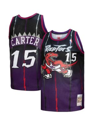 Men's Vince Carter Purple, Black Toronto Raptors 1998/99 Hardwood Classics Fadeaway Swingman Player Jersey