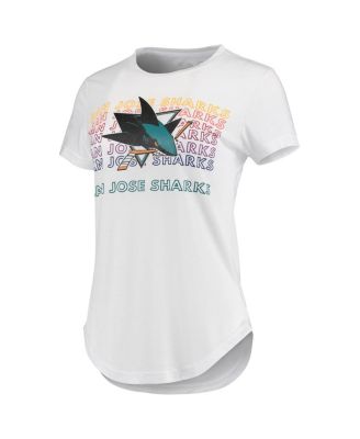 Women's White, Charcoal San Jose Sharks Sonata T-shirt and Leggings Set