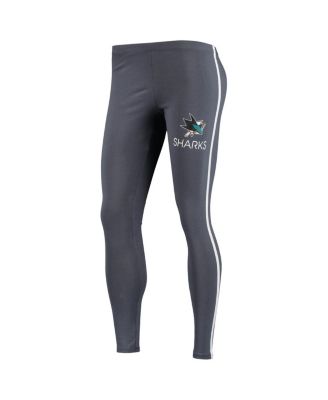 Women's White, Charcoal San Jose Sharks Sonata T-shirt and Leggings Set