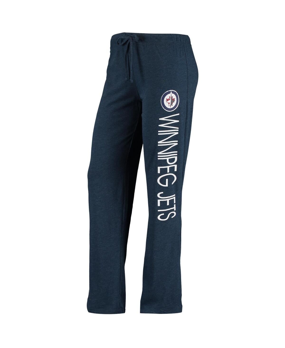 CONCEPTS SPORT WOMEN'S CONCEPTS SPORT GRAY, NAVY WINNIPEG JETS METER TANK TOP AND PANTS SLEEP SET 