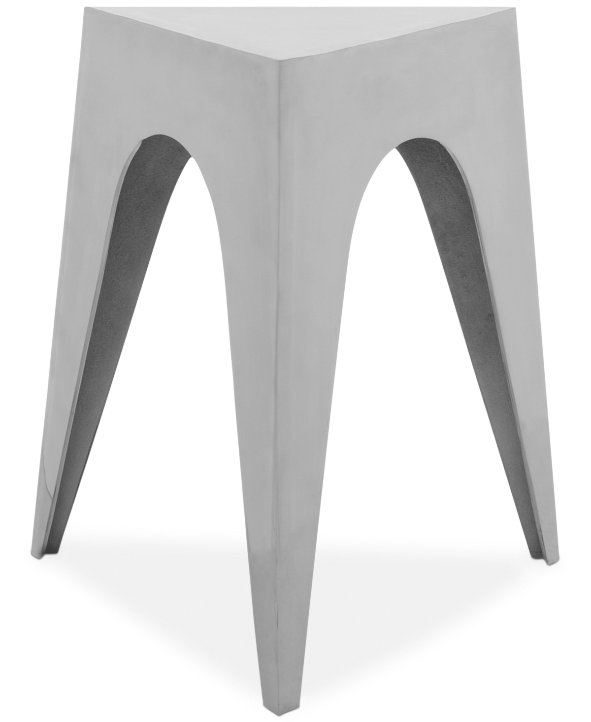 Akito Aluminum Triangle Side Table Stool