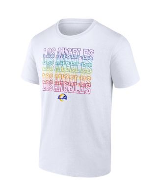 Men's White Los Angeles Rams City Pride Team T-shirt
