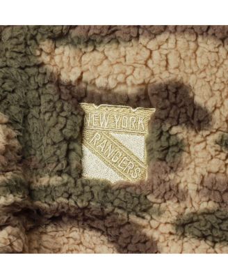 Women's Camo New York Rangers Sherpa Quarter-Zip Jacket