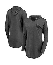 Women's Charcoal New Jersey Devils Sofia Tunic Long Sleeve Hoodie T-shirt