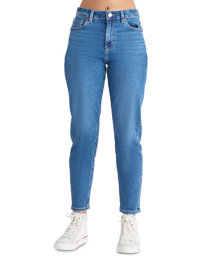 Black Tape Women's High Rise StraightLeg Mom Jeans Macy's