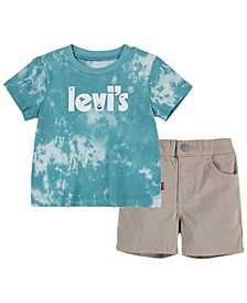 Baby Boys Tie Dye T-shirt and Shorts, 2 Piece Set