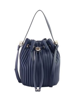 Alfani Phoebie Pleated Bucket Bag 