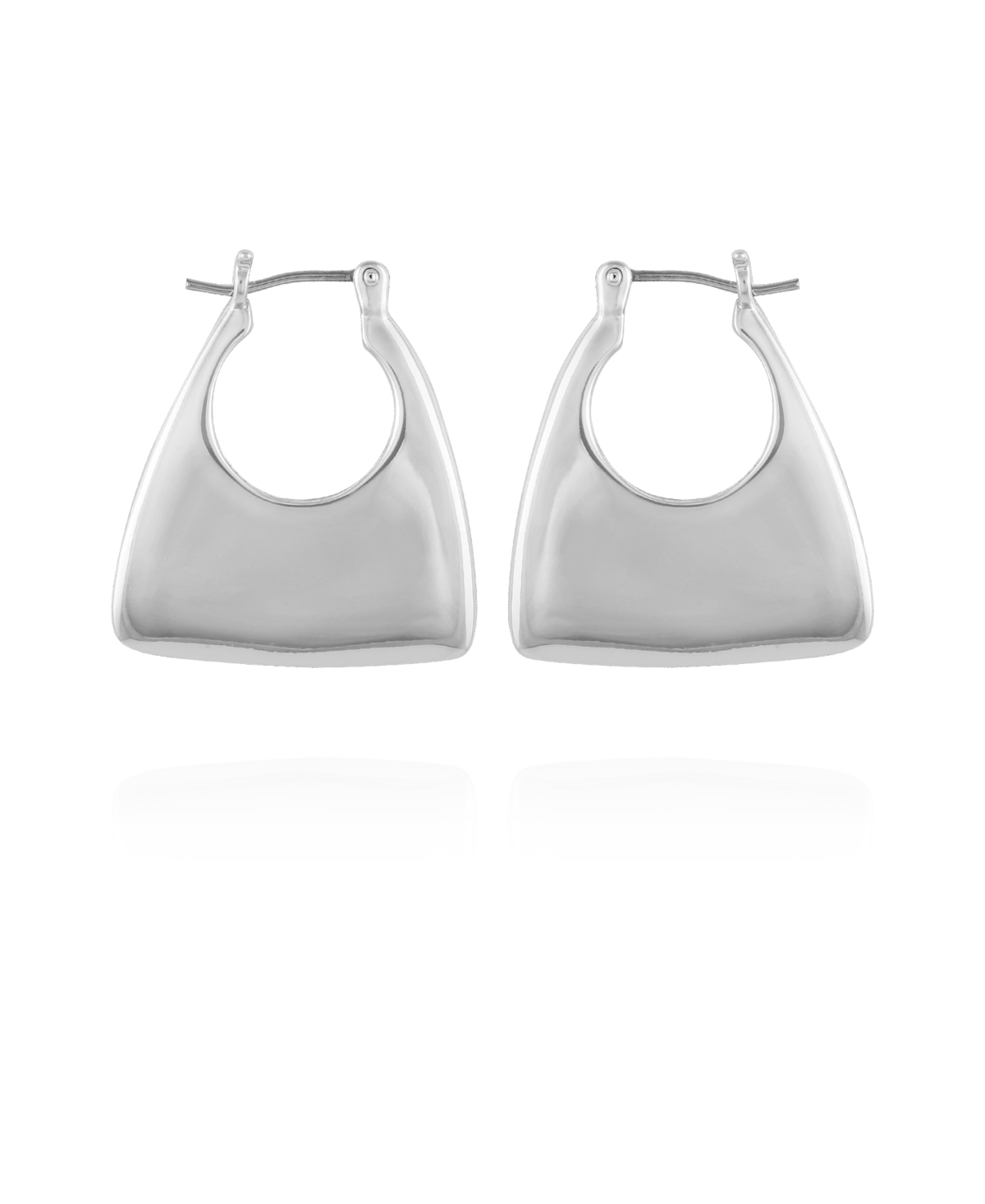 Vince Camuto Click Hoop Earrings In Silver-tone
