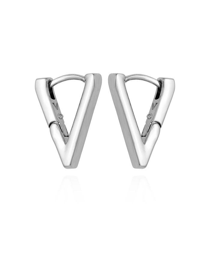 Louis Vuitton Essential V Hoops Earrings Gold Tone