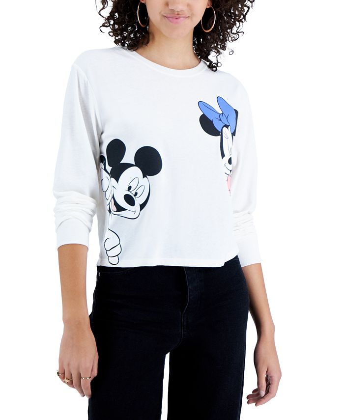 Women's long sleeve 2025 mickey mouse shirt
