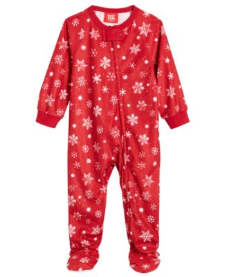 Photo 1 of SIZE 18M Matching Baby Merry Snowflake Footie One-Piece, 