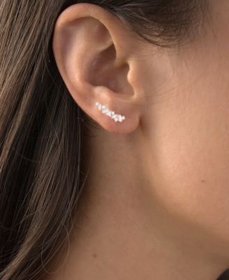 Crawler Earrings in 14K Gold Plated or Sterling Silver