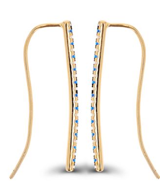 Fishhook Earrings in 14K Rose Gold Plated Sterling Silver