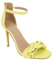 Yellow short cheap heels