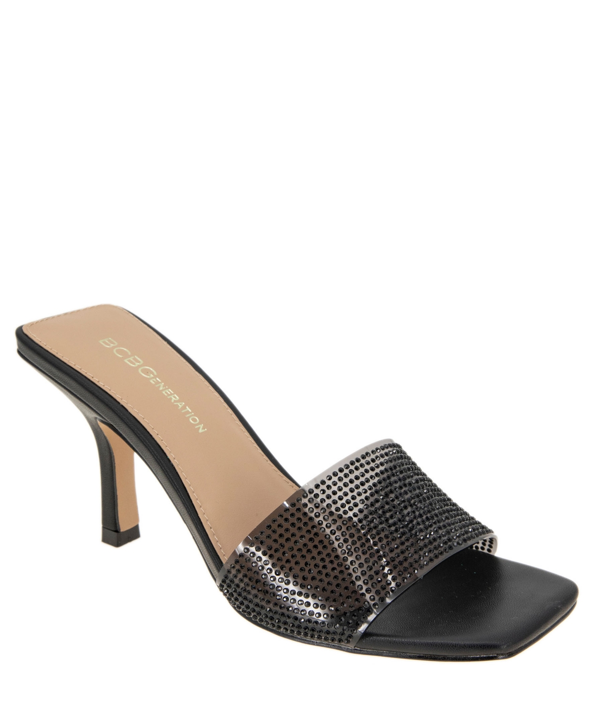Bcbgeneration Maxari Slide Sandal In Smoke/black