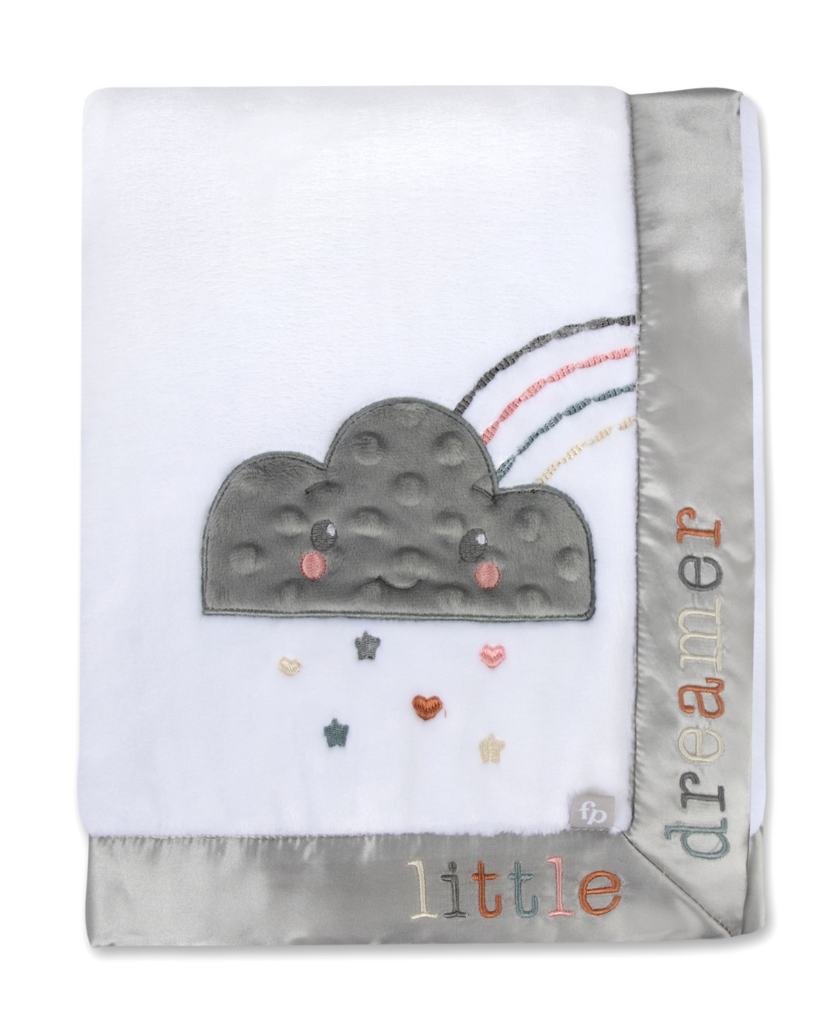 Fisher Price Baby Boys And Girls Cloud Baby Satin Trim Blanket In Cloud Dreams