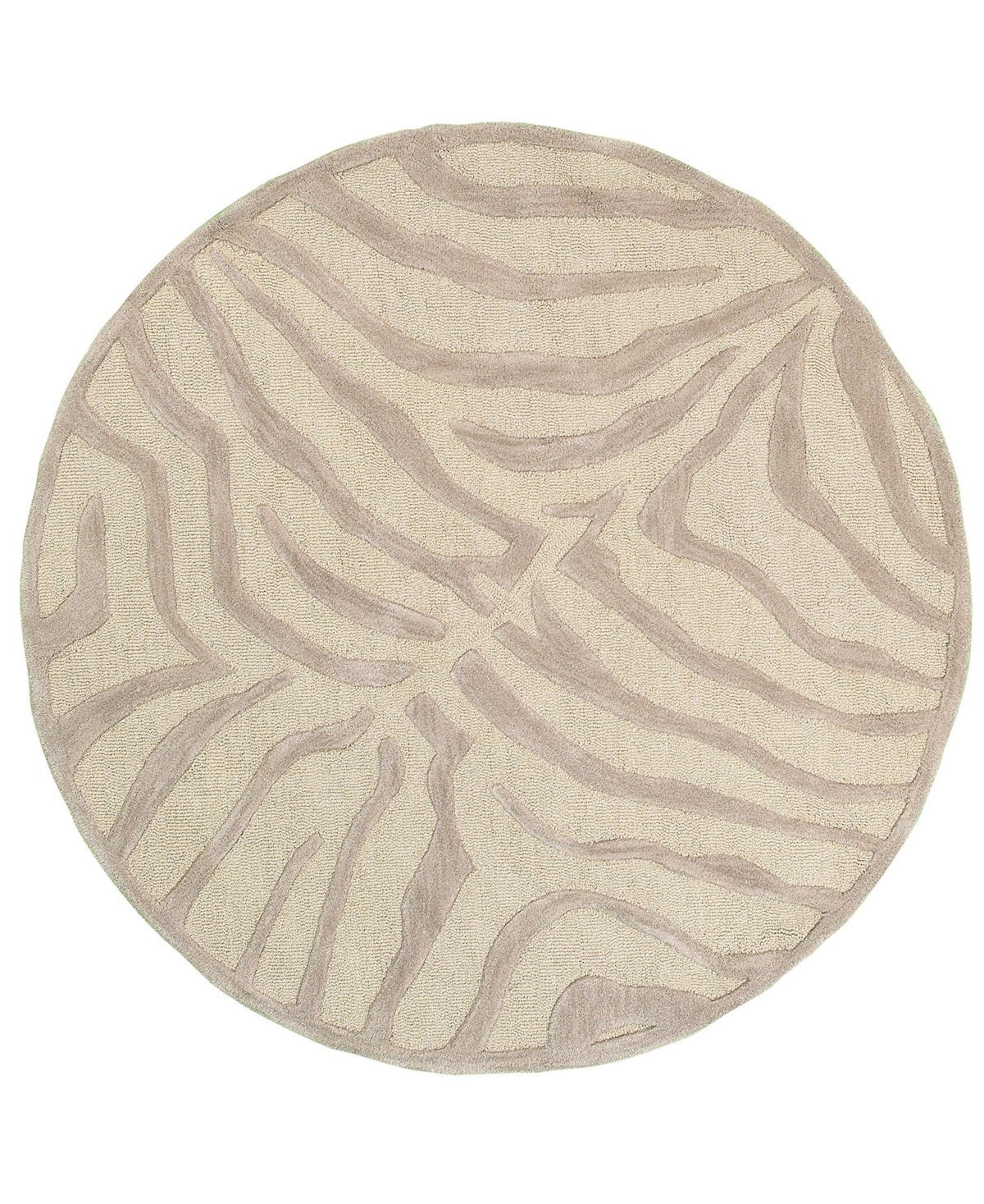 Lr Home Paris PAR02510 8' x 8' Round Area Rug - Taupe