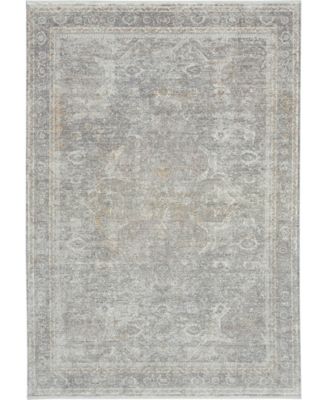 Nourison Starry Nights Stn03 Area Rug In Silver