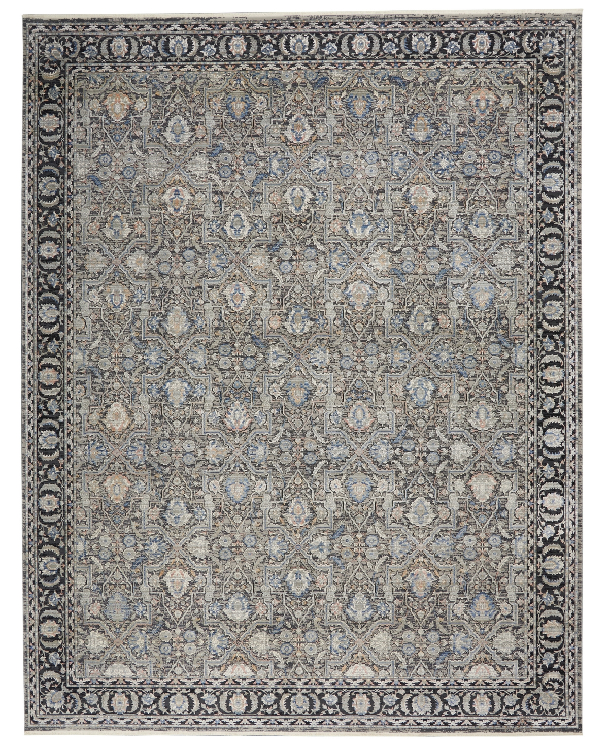 Nourison Home Starry Nights Stn10 8' X 10' Area Rug In Gray,navy