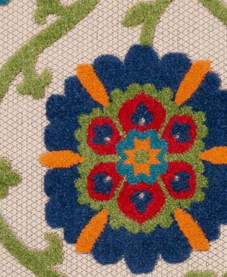 Aloha ALH19 7'10" x 7'10" Round Outdoor Area Rug