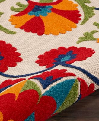 Aloha ALH20 7'10" x 7'10" Round Outdoor Area Rug