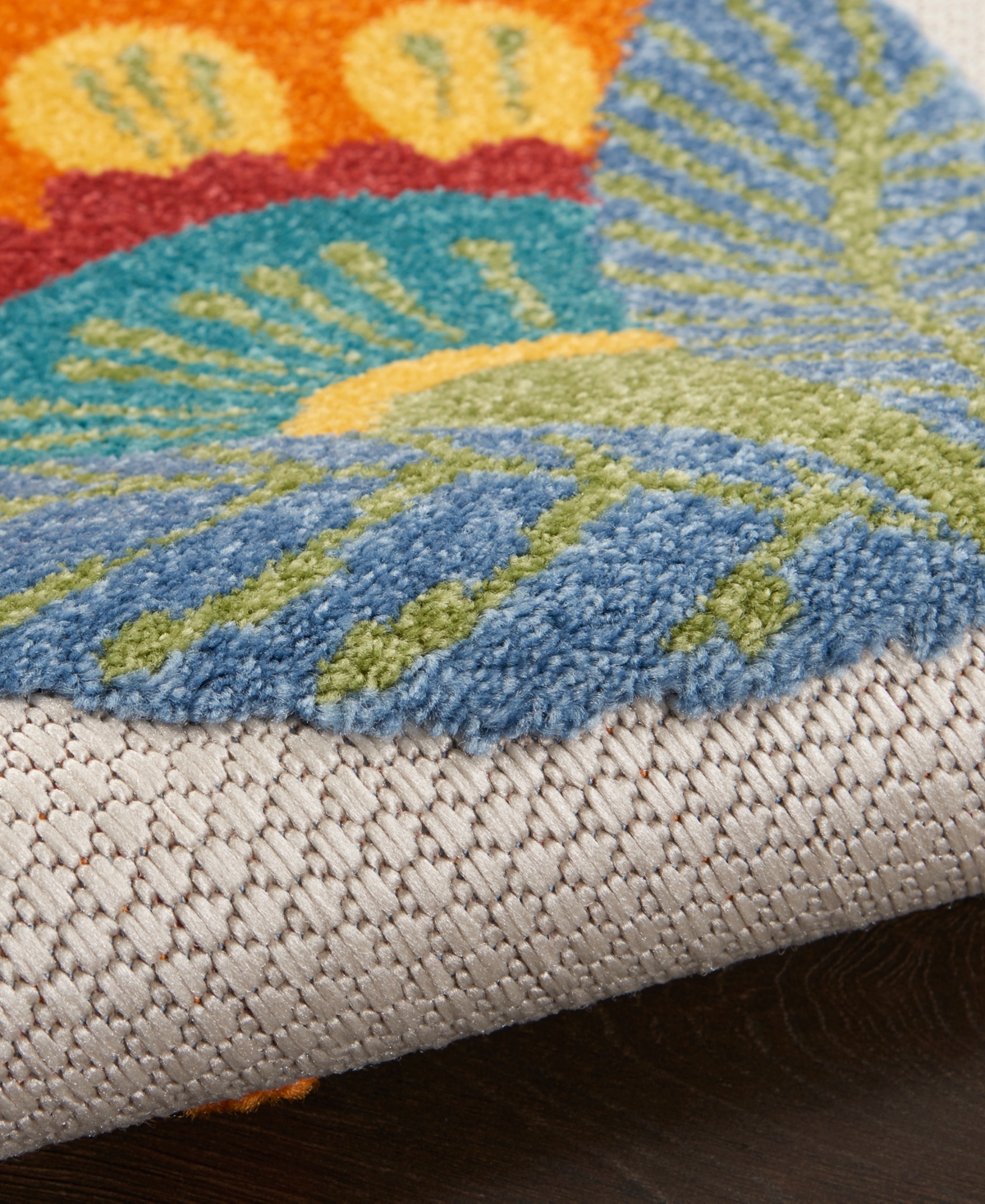 Nourison Home Aloha ALH25 5'3" x 5'3" Round Outdoor Area Rug