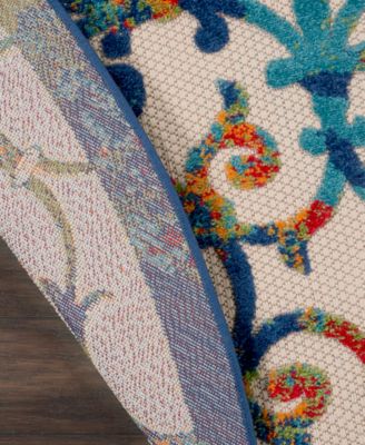 Aloha ALH21 7'10" x 7'10" Round Outdoor Area Rug