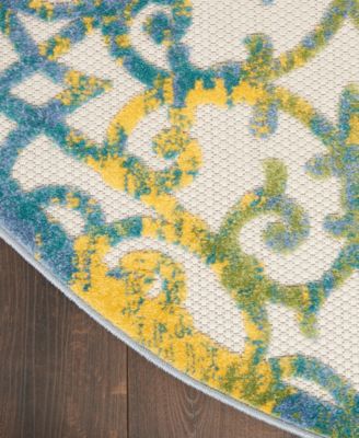 Aloha ALH21 7'10" x 7'10" Round Outdoor Area Rug