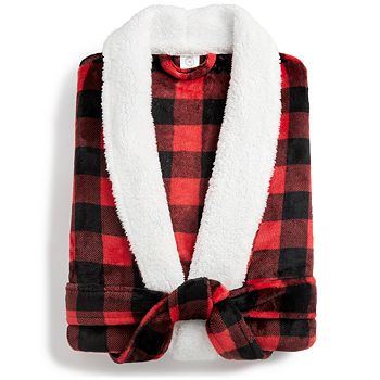 Martha Stewart Collection Plush Holiday Bath Robes