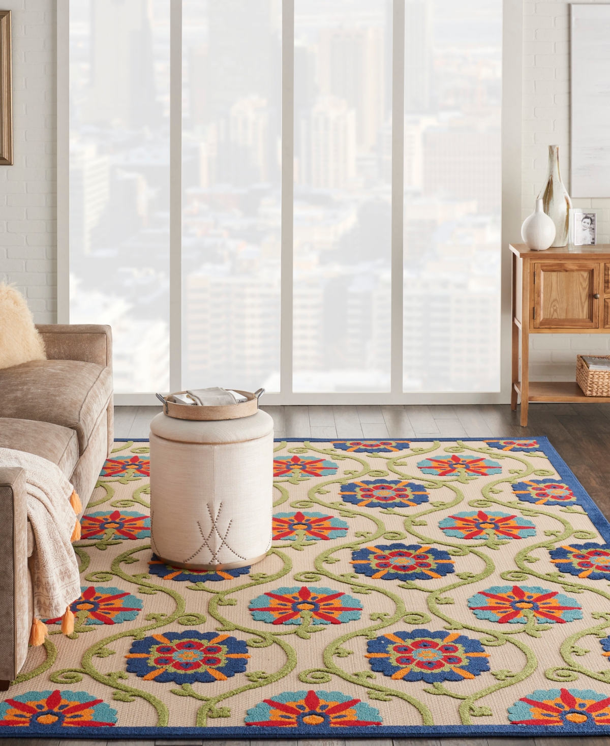Nourison Home Aloha ALH19 Outdoor Area Rug - Multi