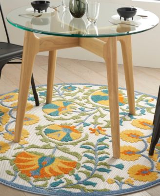 Aloha ALH22 4' x 4' Round Outdoor Area Rug