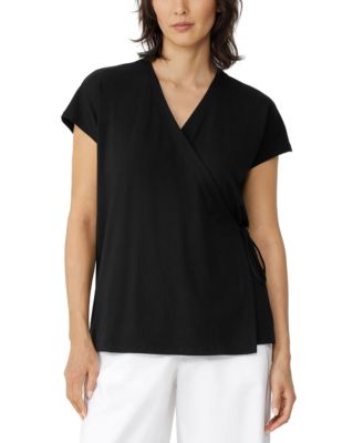 Eileen Fisher Women s Wrap Top Macy s