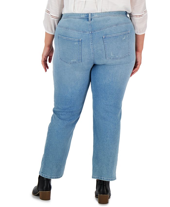 Style & Co Plus Size MidRise Straight Jeans, Created for Macy's