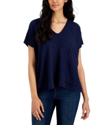 Eileen Fisher - Women's Boxy V-Neck T-Shirt