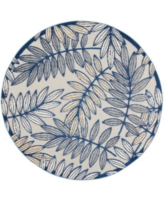 Aloha ALH18 5'3" x 5'3" Outdoor Round Area Rug