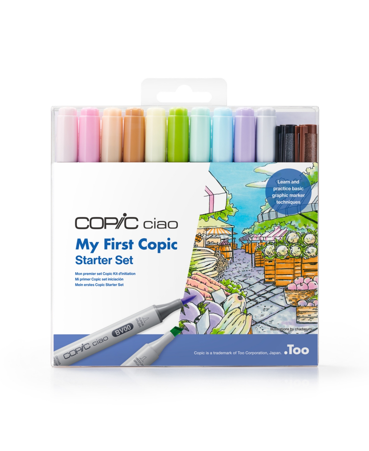 Ciao Marker My First Copic Starter Set, 12 Piece - Multi