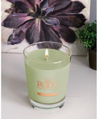 Large Veriglass Tea Leaf Honey Fragrance Jar Candle