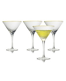 Rocher Martini Glasses, Set of 4, 9.5 Oz