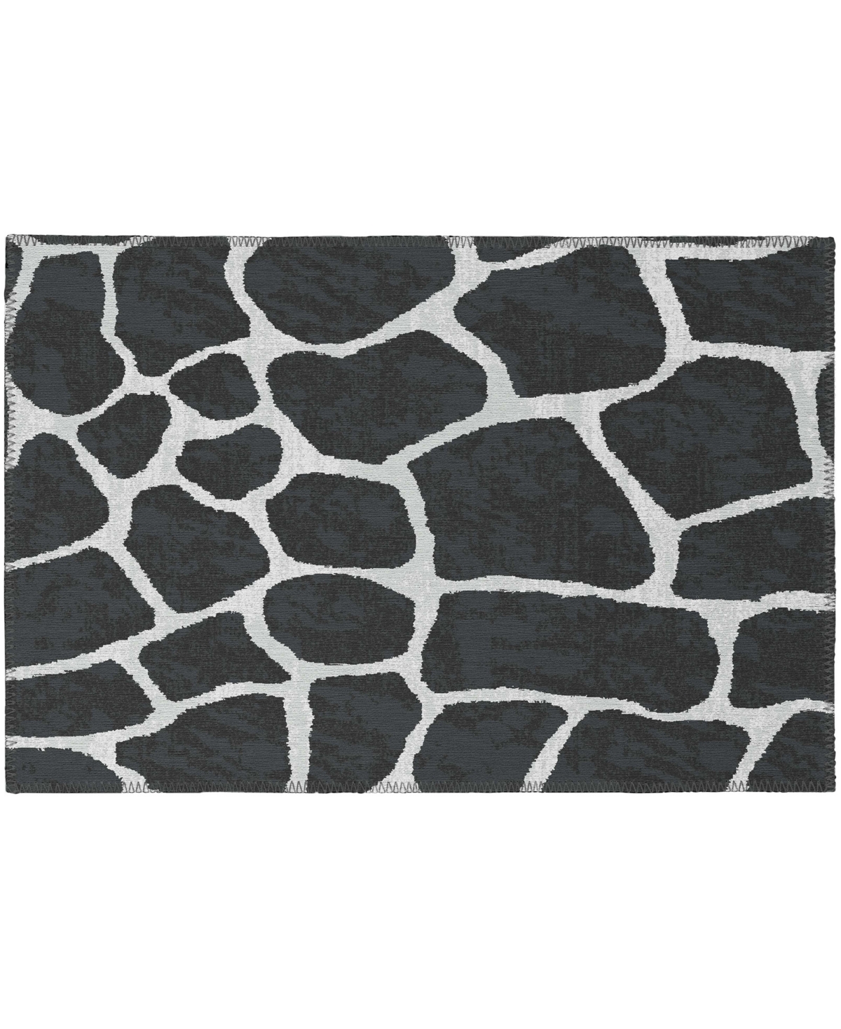 D Style Mali Ml4 1'8" X 2'6" Area Rug In Midnight