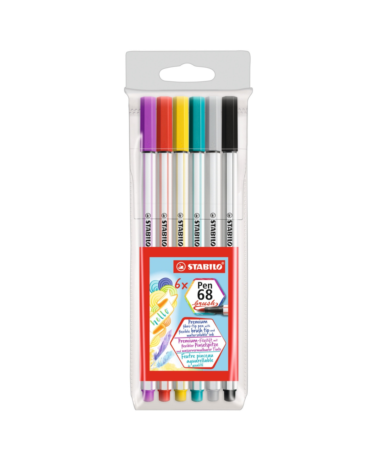 Pen 68 Brush Set, 6 Piece - Multi